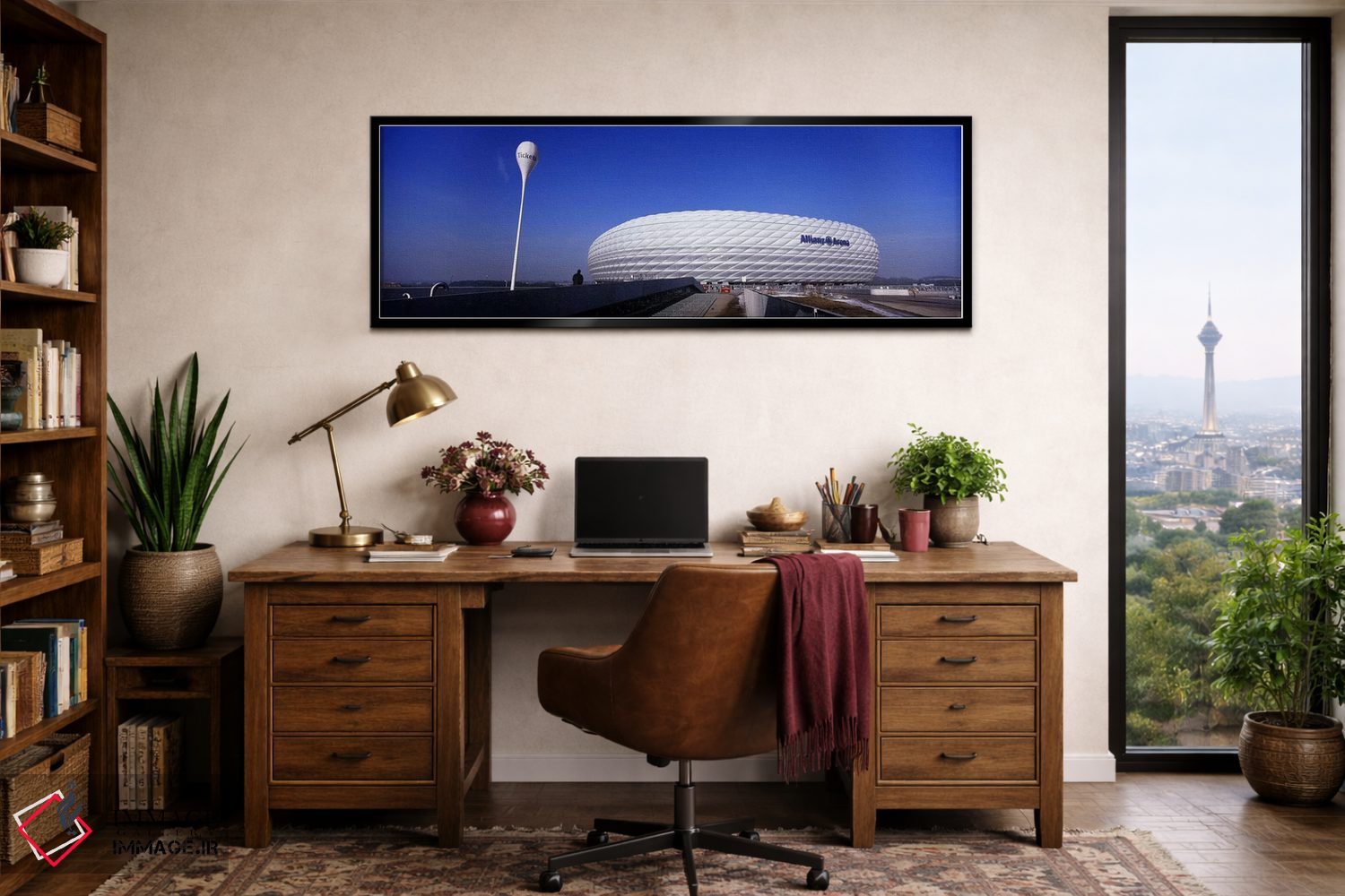 تابلو دکوراتیو Allianz Arena, Munich, Bavaria, Germany,استادیوم فوتبال… اثر پانورامیک ایمجز - D3B