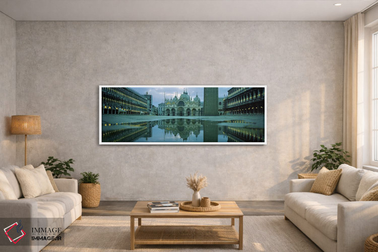 تابلو دکوراتیو St. Mark's Cathedral, St. Mark's Square, Venice, Veneto… اثر پانورامیک ایمجز - D2W