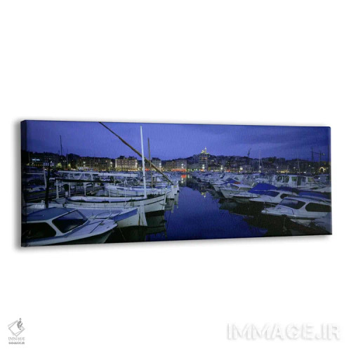 تابلو دکوراتیو Old Port, Marseille, Provence-Alpes-Cote d'Azur, France… اثر پانورامیک ایمجز - نمای پرسپکتیو محصول