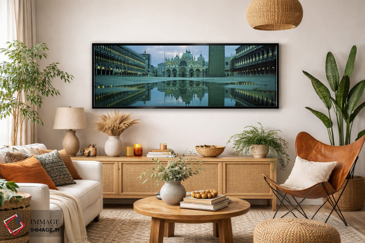 تابلو دکوراتیو St. Mark's Cathedral, St. Mark's Square, Venice, Veneto… اثر پانورامیک ایمجز - D4B