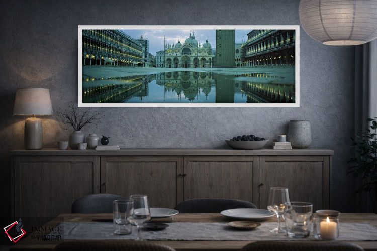 تابلو دکوراتیو St. Mark's Cathedral, St. Mark's Square, Venice, Veneto… اثر پانورامیک ایمجز - D3W