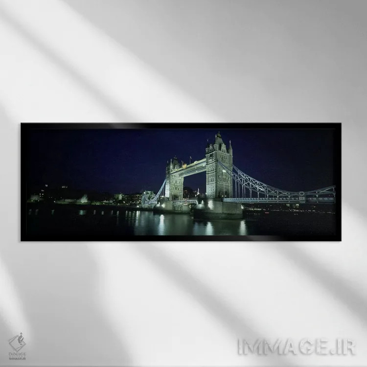 تابلو دکوراتیو Tower Bridge, Thames River, London, England,پل روی رودخ… اثر پانورامیک ایمجز - نمای قابدار مشکی
