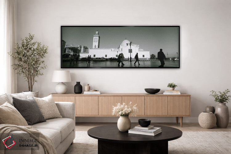 تابلو دکوراتیو Jamaa-El-Jedid, Algiers, Algeria,خودروهای پارک شده در م… اثر پانورامیک ایمجز - D3B