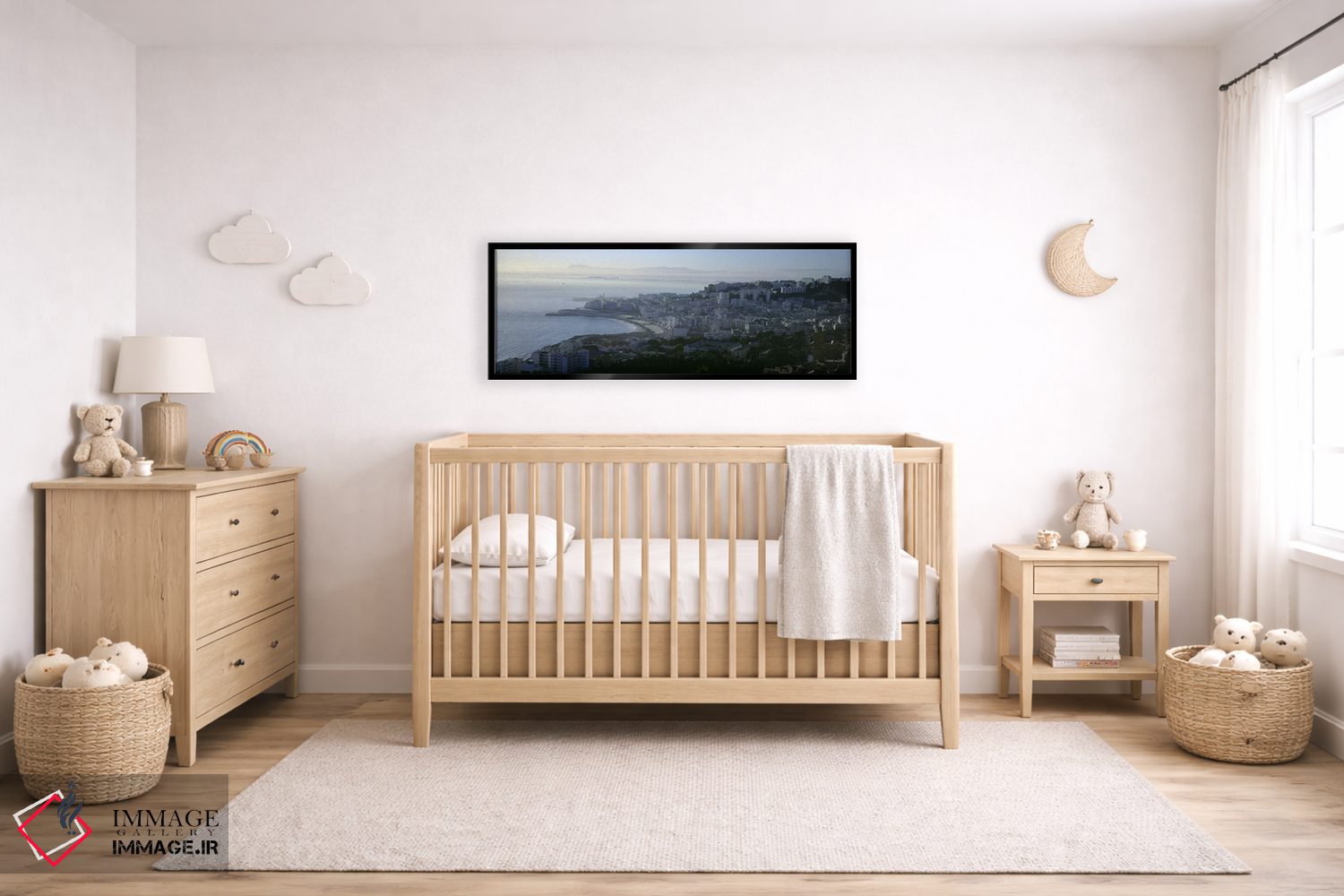 تابلو دکوراتیو Bab El Oued, Algiers, Algeria,نمای هوایی، باب الوادی، ا… اثر پانورامیک ایمجز - D5B