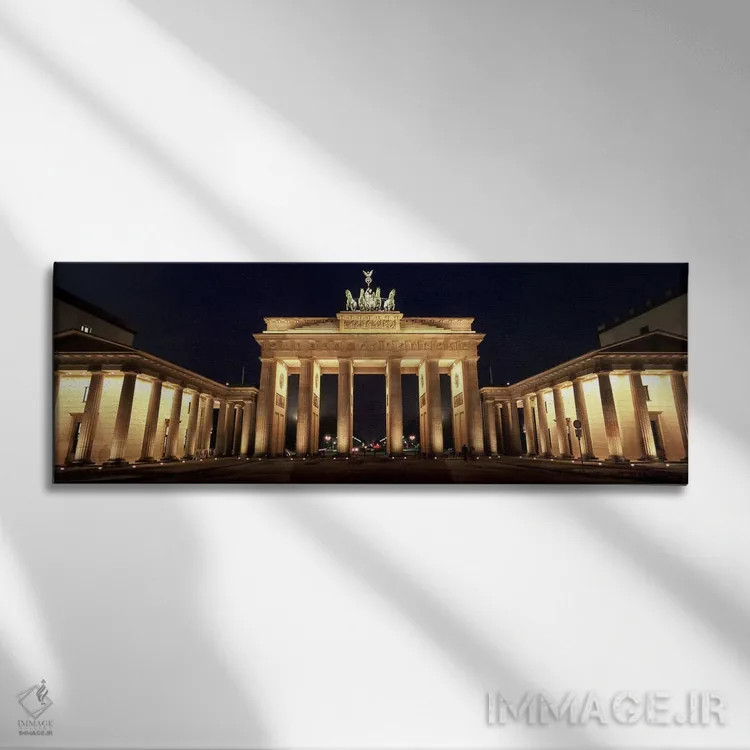 تابلو دکوراتیو Brandenburg Gate, Berlin, Germany,نمای پایین دروازه نور… اثر پانورامیک ایمجز - نمای روبهرو روی دیوار