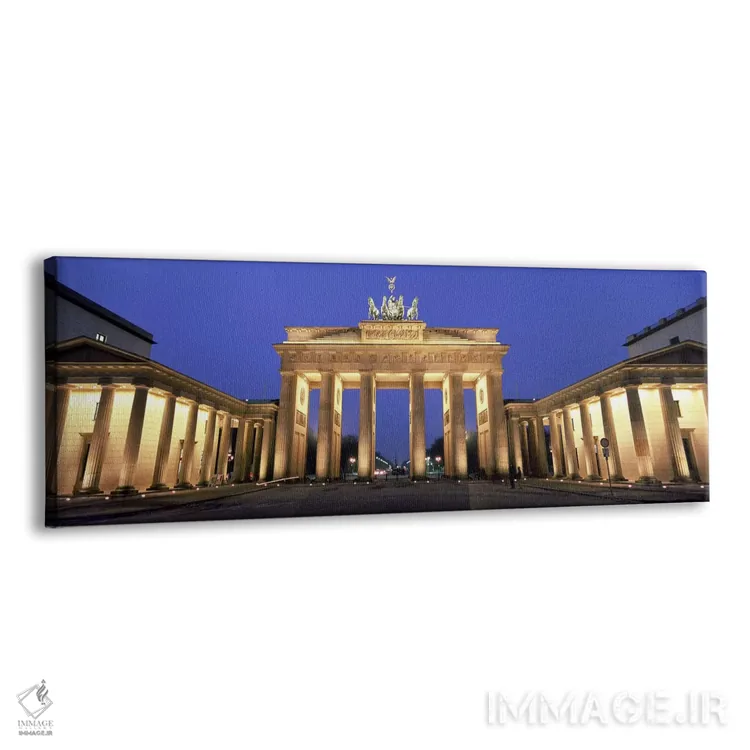 تابلو دکوراتیو Berlin, Germany,دروازه براندنبورگ نورپردازی شده، برلین… اثر پانورامیک ایمجز - نمای پرسپکتیو محصول