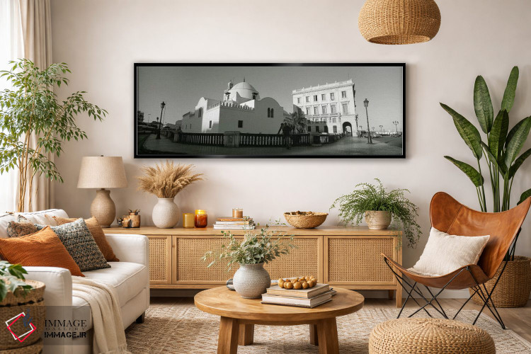 تابلو دکوراتیو Jamaa-El-Jedid, Algiers, Algeria,نمای زاویه پایین از مس… اثر پانورامیک ایمجز - D4B