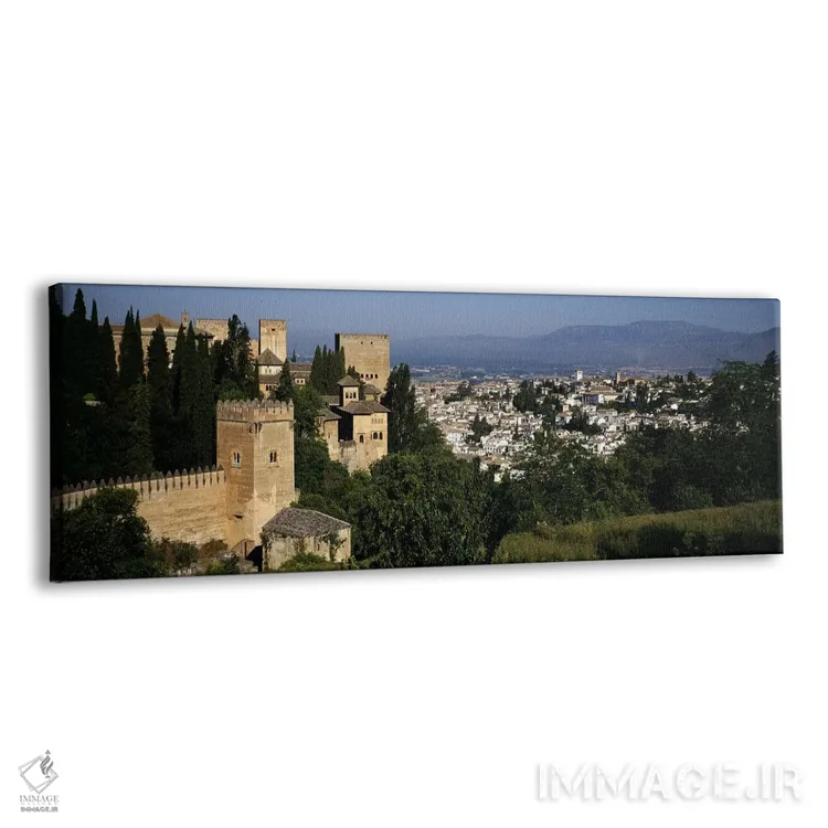 تابلو دکوراتیو Granada, Andalusia, Spain,نمای با زاویه بالا از محله ال… اثر پانورامیک ایمجز - نمای پرسپکتیو محصول