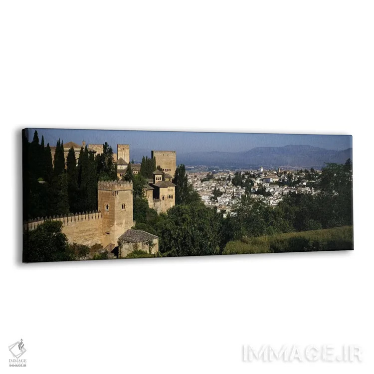 تابلو دکوراتیو Granada, Andalusia, Spain,نمای با زاویه بالا از محله ال… اثر پانورامیک ایمجز - نمای پرسپکتیو محصول