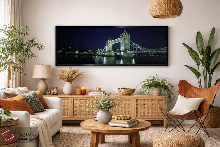 تابلو دکوراتیو Tower Bridge, Thames River, London, England,پل روی رودخ… اثر پانورامیک ایمجز - D4B