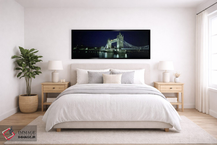 تابلو دکوراتیو Tower Bridge, Thames River, London, England,پل روی رودخ… اثر پانورامیک ایمجز - D6B