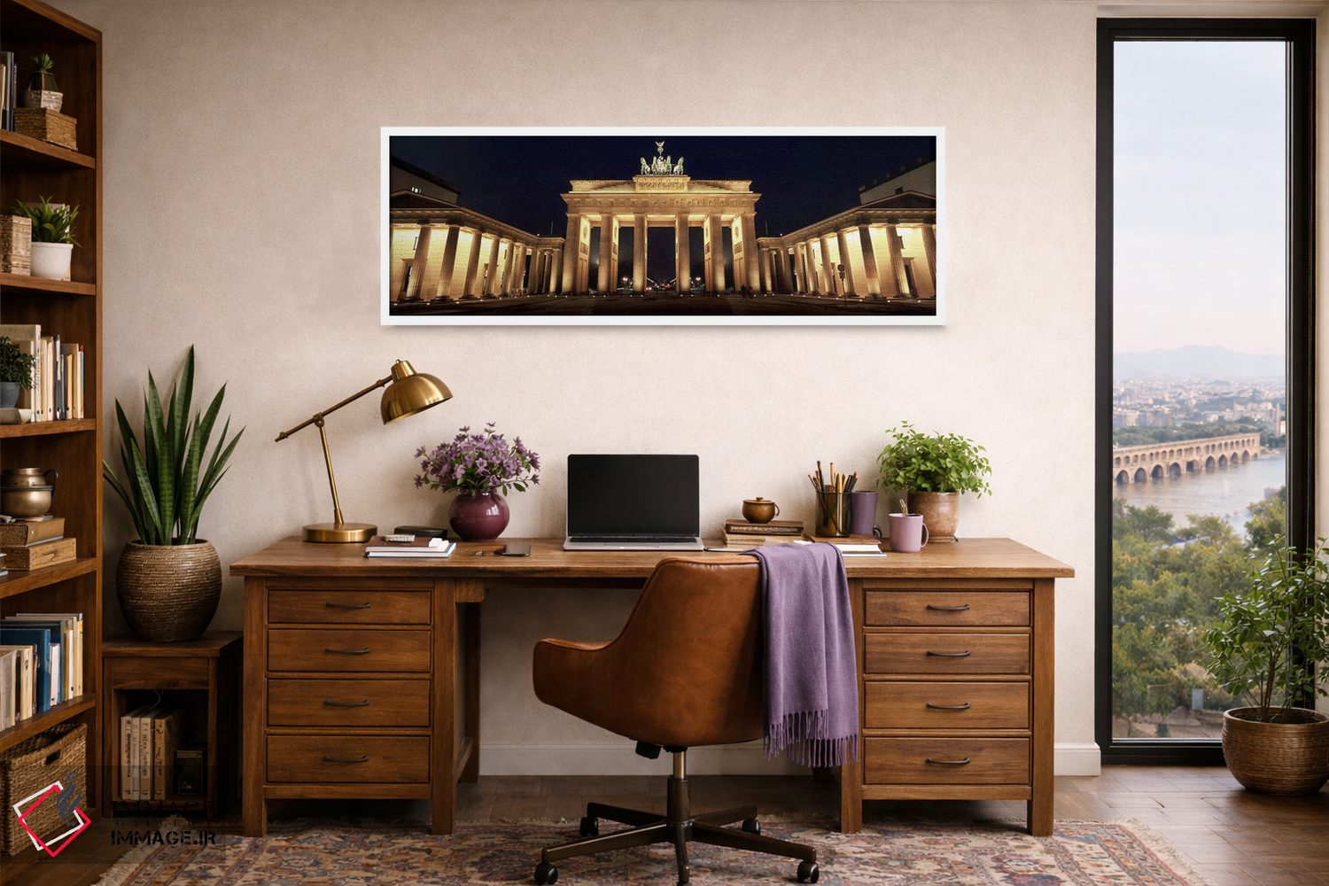 تابلو دکوراتیو Brandenburg Gate, Berlin, Germany,نمای پایین دروازه نور… اثر پانورامیک ایمجز - D1W