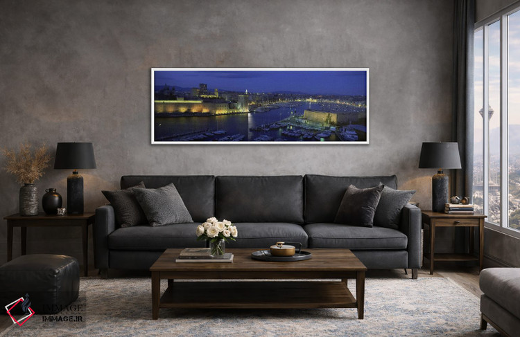 تابلو دکوراتیو Marseille, Provence-Alpes-Cote d'Azur, France,بندر قدیم… اثر پانورامیک ایمجز - D3W