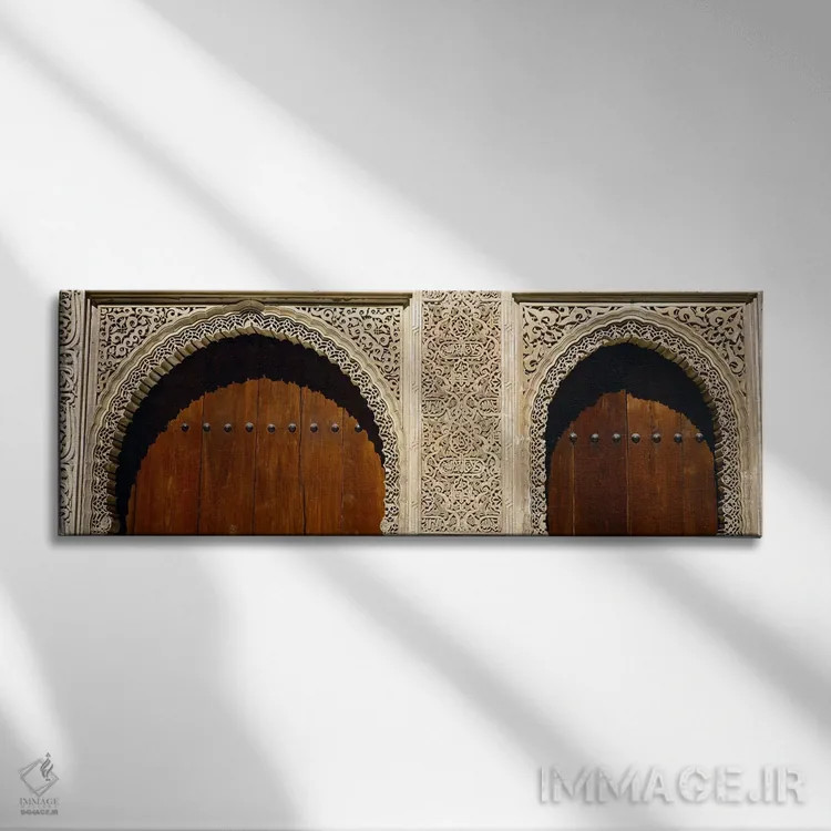 تابلو دکوراتیو Court Of Lions, Alhambra, Granada, Andalusia, Spain,نما… اثر پانورامیک ایمجز - نمای روبهرو روی دیوار