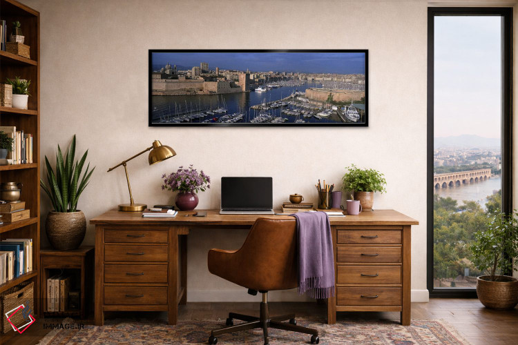تابلو دکوراتیو Marseille, Provence-Alpes-Cote d'Azur, France,بندر قدیم… اثر پانورامیک ایمجز - D2B