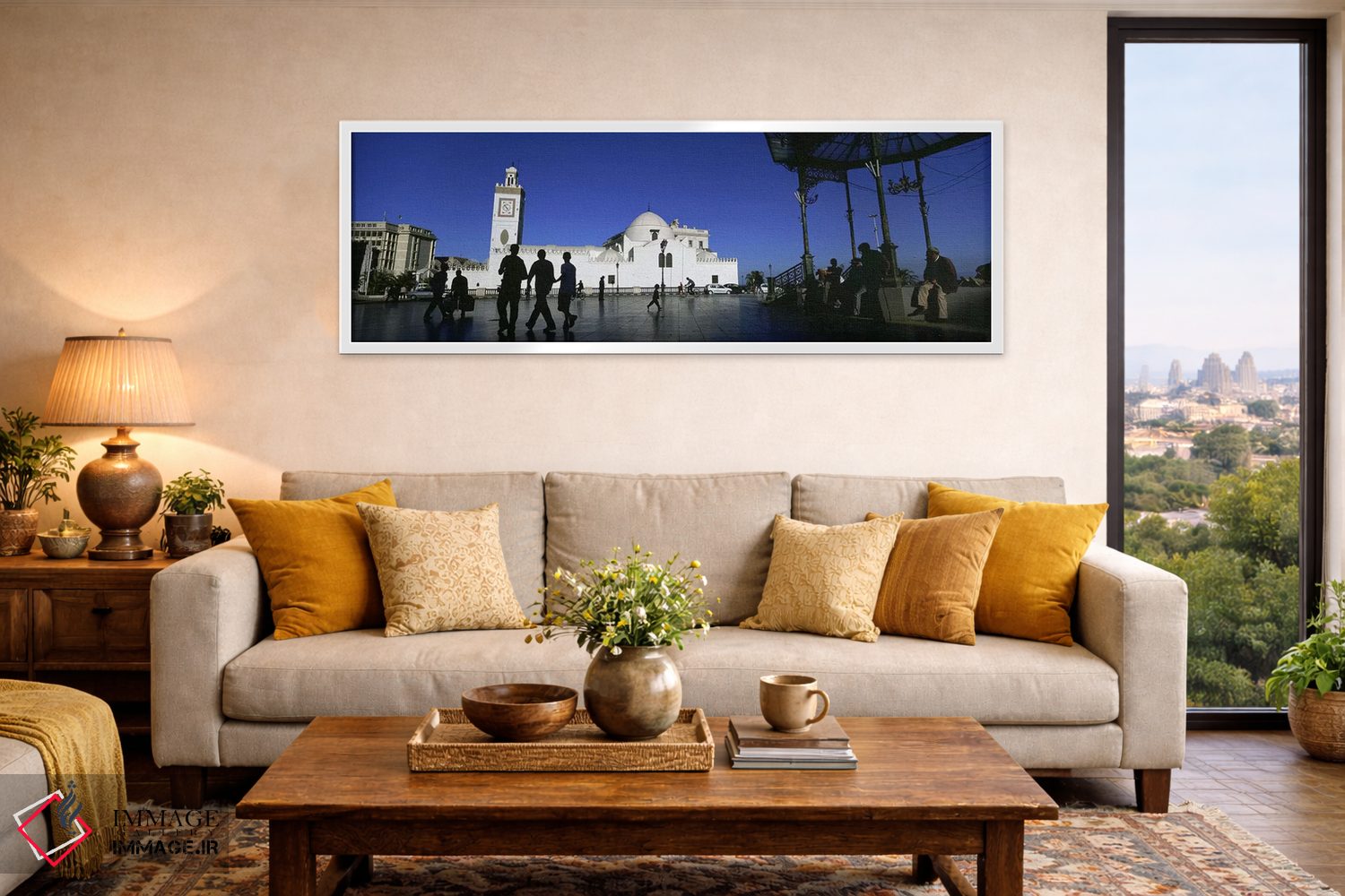 تابلو دکوراتیو Jamaa-El-Jedid, Algiers, Algeria #2,گردشگران در حال قدم… اثر پانورامیک ایمجز - D5W