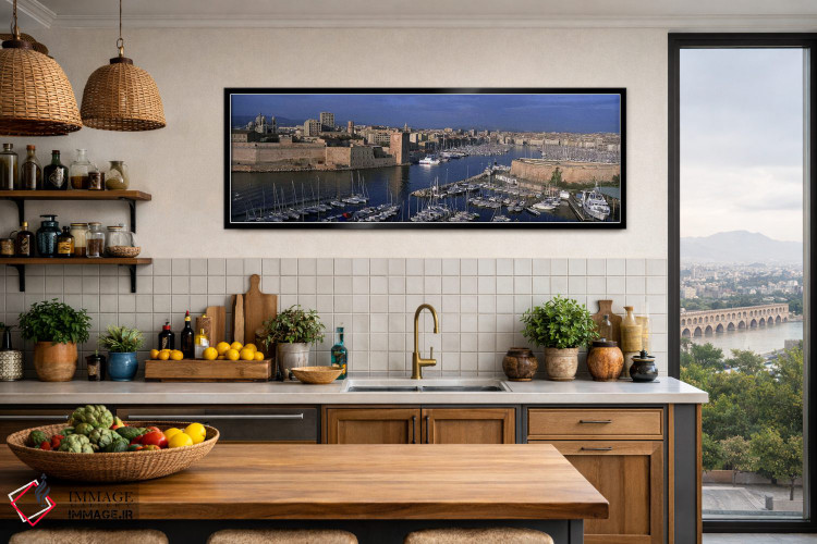 تابلو دکوراتیو Marseille, Provence-Alpes-Cote d'Azur, France,بندر قدیم… اثر پانورامیک ایمجز - D4B
