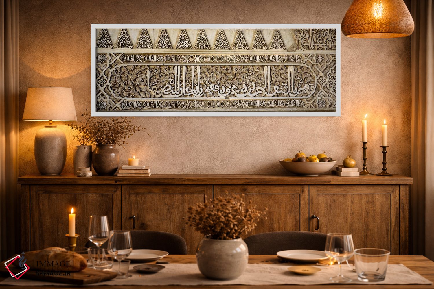 تابلو دکوراتیو Court Of Lions, Qalat Al-Hamra, Granada, Andalusia, Spa… اثر پانورامیک ایمجز - D1W