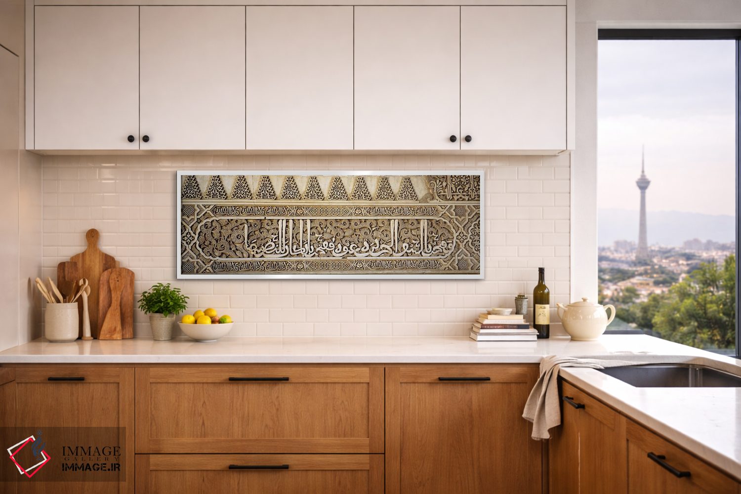 تابلو دکوراتیو Court Of Lions, Qalat Al-Hamra, Granada, Andalusia, Spa… اثر پانورامیک ایمجز - D3W