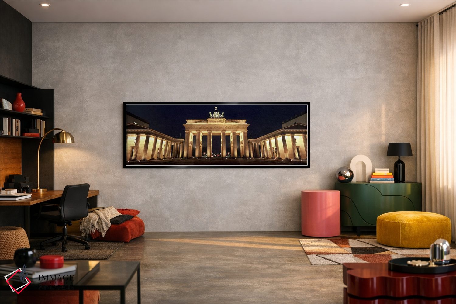 تابلو دکوراتیو Brandenburg Gate, Berlin, Germany,نمای پایین دروازه نور… اثر پانورامیک ایمجز - D6B