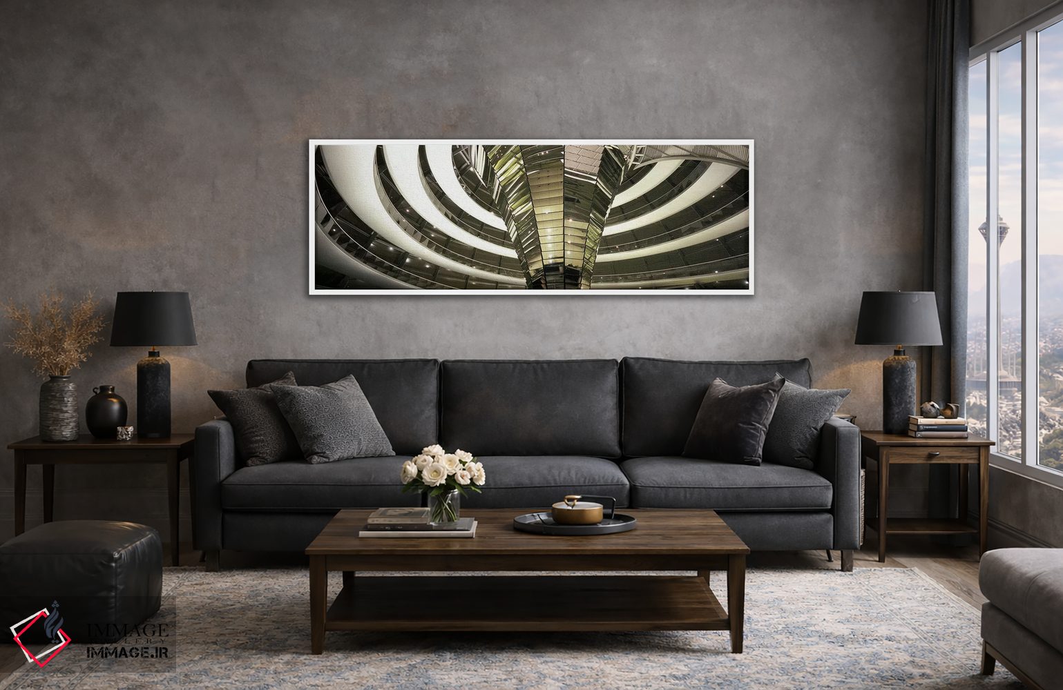 تابلو دکوراتیو Reichstag, Berlin, Germany,فضای داخلی گنبد و مخروط ساخت… اثر پانورامیک ایمجز - D3W