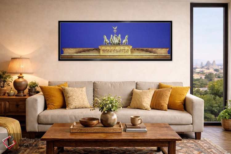 تابلو دکوراتیو Brandenburg Gate, Berlin, Germany,نمای بالای دروازه برا… اثر پانورامیک ایمجز - D6B