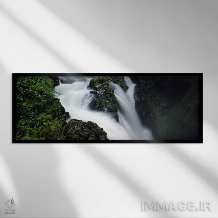 تابلو دکوراتیو Sol Duc Falls, Olympic National Park, Washington State… اثر پانورامیک ایمجز - نمای قابدار مشکی