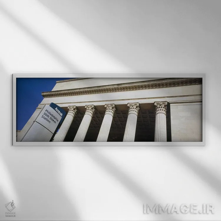 تابلو دکوراتیو 30th Street Station, Philadelphia, Pennsylvania, USA,نم… اثر پانورامیک ایمجز - نمای قابدار سفید