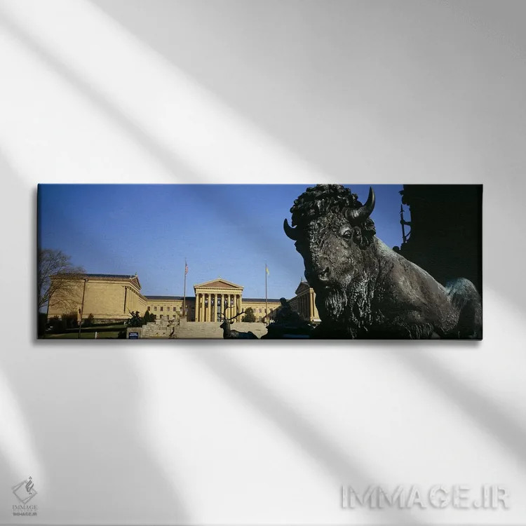 تابلو دکوراتیو Washington Monument, Eakins Oval, Philadelphia, Pennsyl… اثر پانورامیک ایمجز - نمای روبهرو روی دیوار