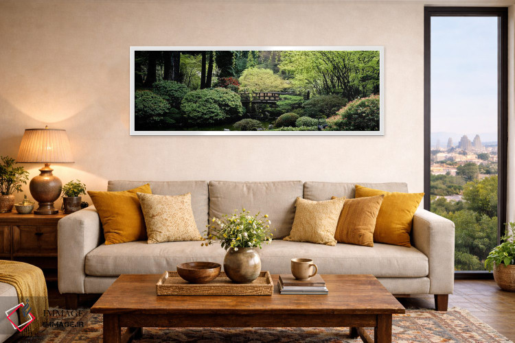 تابلو دکوراتیو Japanese Garden, Washington Park, Portland, Oregon,نمای… اثر پانورامیک ایمجز - D5W
