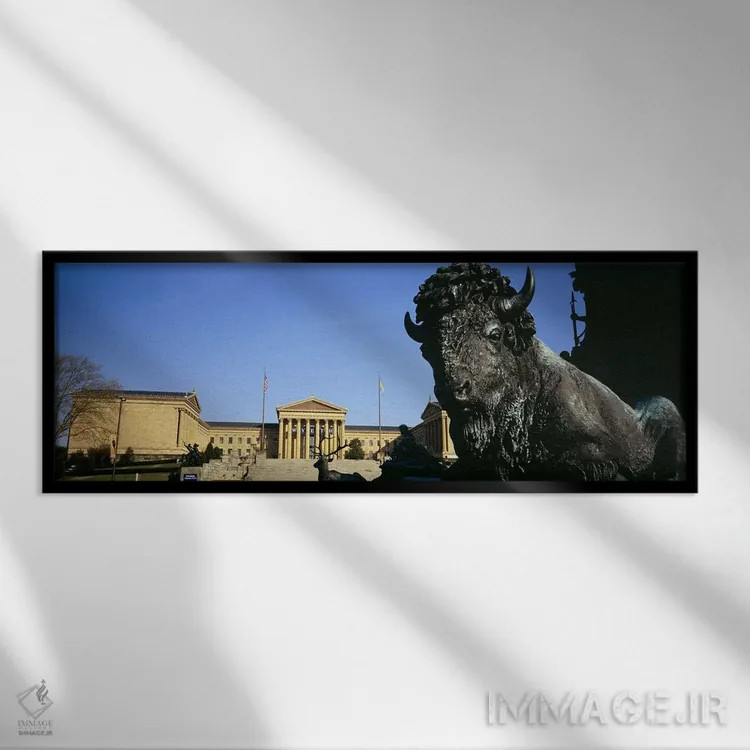 تابلو دکوراتیو Washington Monument, Eakins Oval, Philadelphia, Pennsyl… اثر پانورامیک ایمجز - نمای قابدار مشکی