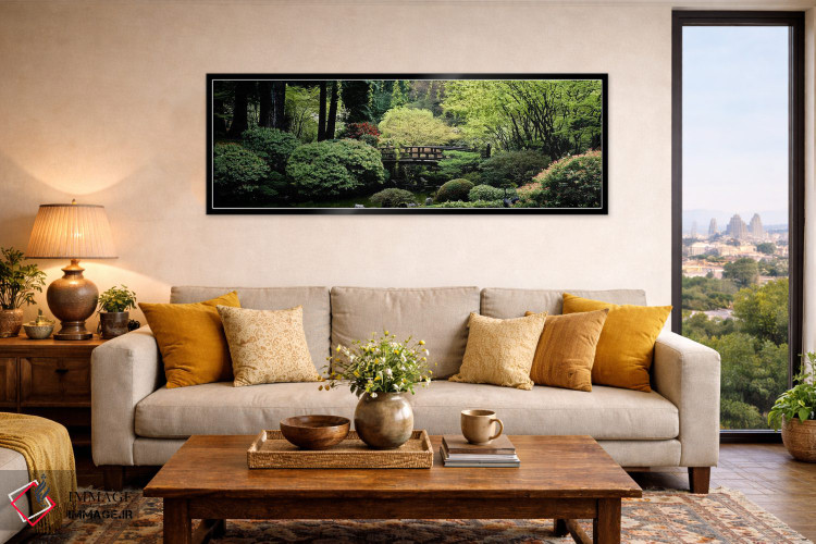 تابلو دکوراتیو Japanese Garden, Washington Park, Portland, Oregon,نمای… اثر پانورامیک ایمجز - D6B