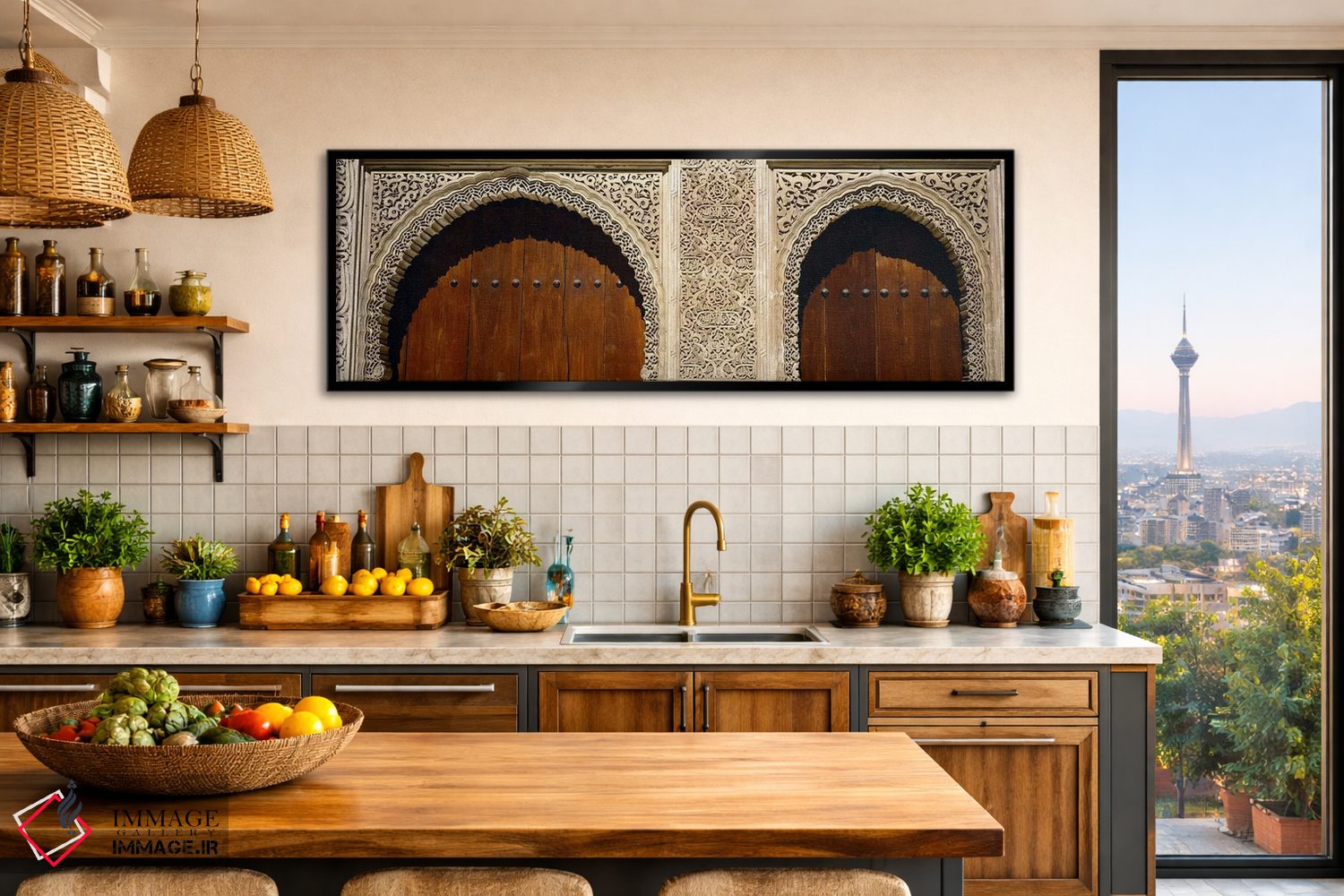 تابلو دکوراتیو Court Of Lions, Alhambra, Granada, Andalusia, Spain,نما… اثر پانورامیک ایمجز - D2B