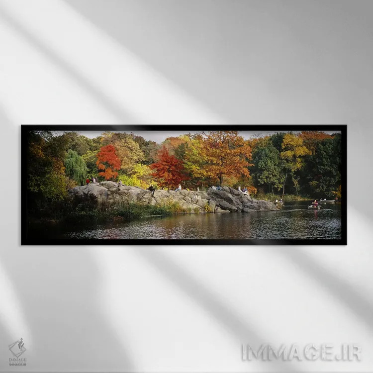تابلو دکوراتیو Central Park, Manhattan, New York City, New York, USA,ج… اثر پانورامیک ایمجز - نمای قابدار مشکی