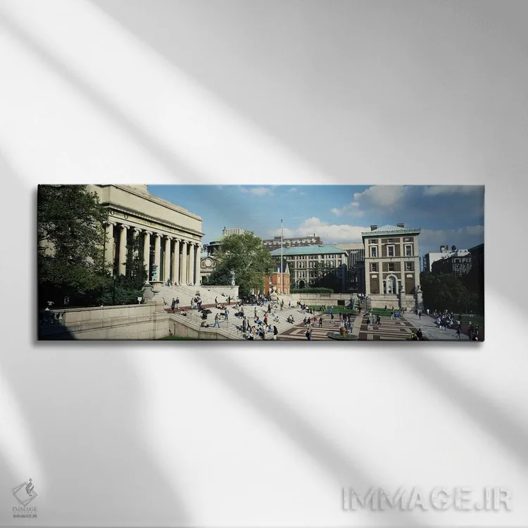 تابلو دکوراتیو Library Of Columbia University, New York City, New York… اثر پانورامیک ایمجز - نمای روبهرو روی دیوار