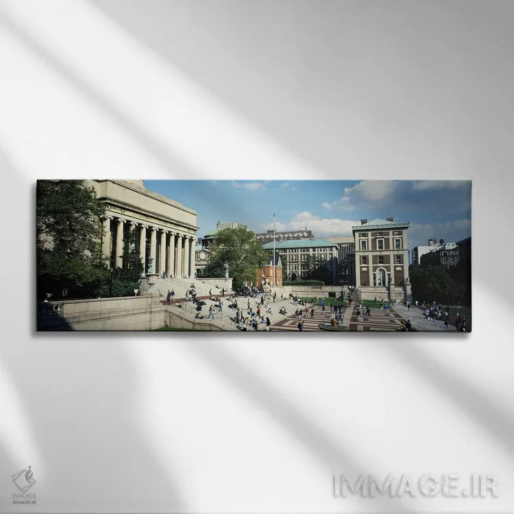 تابلو دکوراتیو Library Of Columbia University, New York City, New York… اثر پانورامیک ایمجز - نمای روبهرو روی دیوار