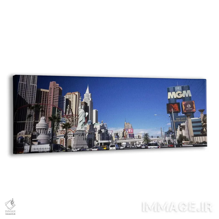 تابلو دکوراتیو The Strip, Las Vegas, Nevada, USA,ساختمان ها در شهر، من… اثر پانورامیک ایمجز - نمای پرسپکتیو محصول