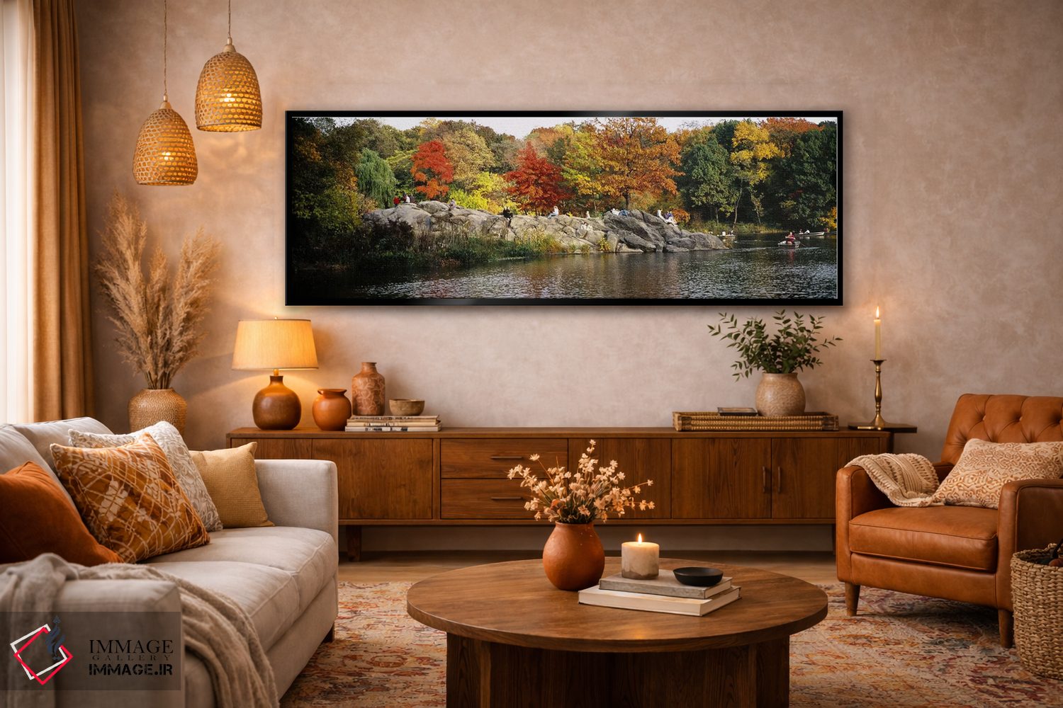 تابلو دکوراتیو Central Park, Manhattan, New York City, New York, USA,ج… اثر پانورامیک ایمجز - D6B