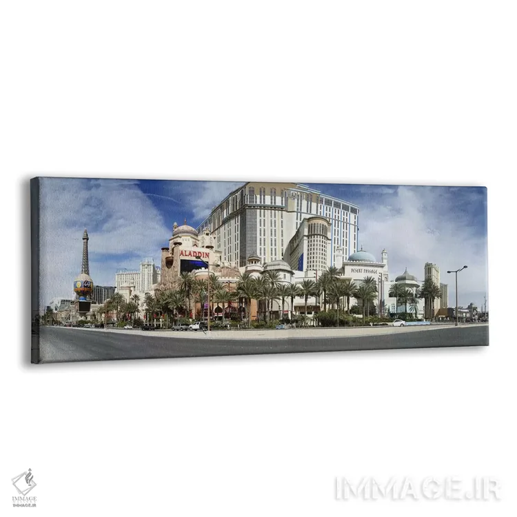 تابلو دکوراتیو Digital Composite of the Las Vegas Strip, Las Vegas, Ne… اثر پانورامیک ایمجز - نمای پرسپکتیو محصول