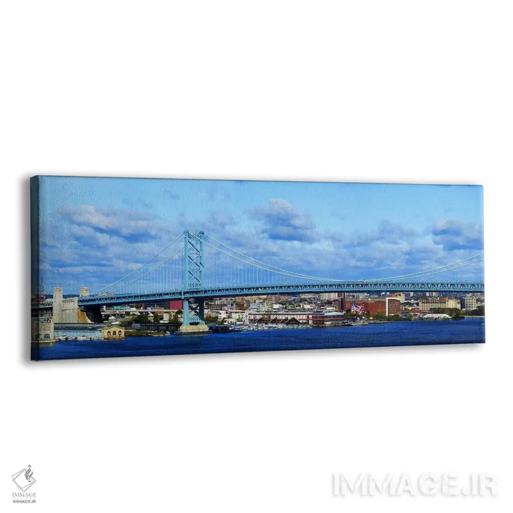 تابلو دکوراتیو Ben Franklin Bridge, Delaware River, Philadelphia, Penn… اثر پانورامیک ایمجز - نمای پرسپکتیو محصول