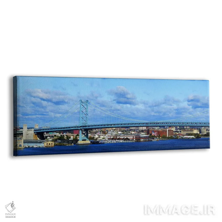 تابلو دکوراتیو Ben Franklin Bridge, Delaware River, Philadelphia, Penn… اثر پانورامیک ایمجز - نمای پرسپکتیو محصول