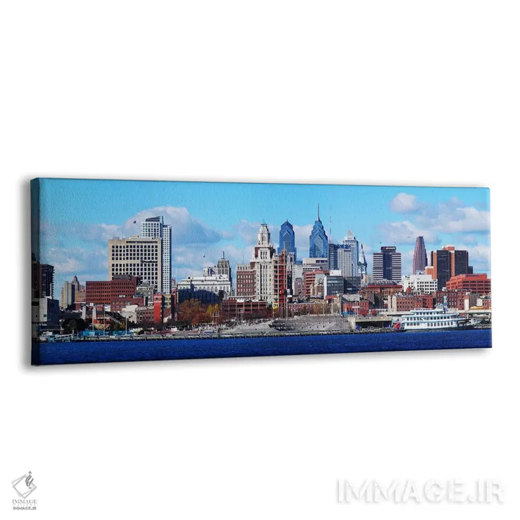 تابلو دکوراتیو Delaware River, Philadelphia, Pennsylvania, USA,نمای پا… اثر پانورامیک ایمجز - نمای پرسپکتیو محصول