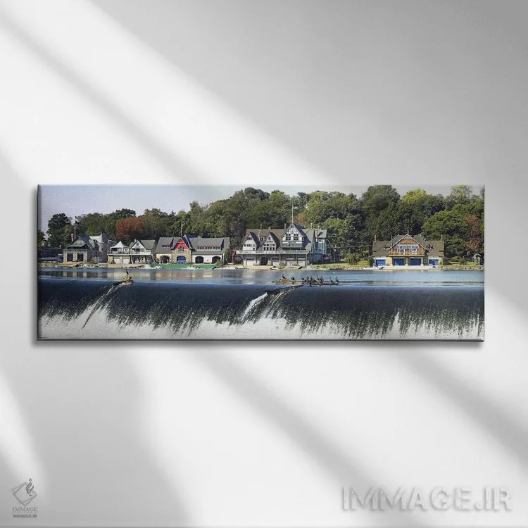 تابلو دکوراتیو Schuylkill River, Philadelphia, Pennsylvania, USA #2,خا… اثر پانورامیک ایمجز - نمای روبهرو روی دیوار