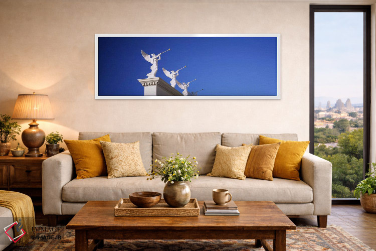 تابلو دکوراتیو Caesars Place, Las Vegas, Nevada, USA,نمای پایین تندیس… اثر پانورامیک ایمجز - D4W