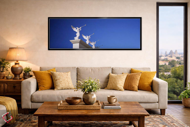 تابلو دکوراتیو Caesars Place, Las Vegas, Nevada, USA,نمای پایین تندیس… اثر پانورامیک ایمجز - D6B