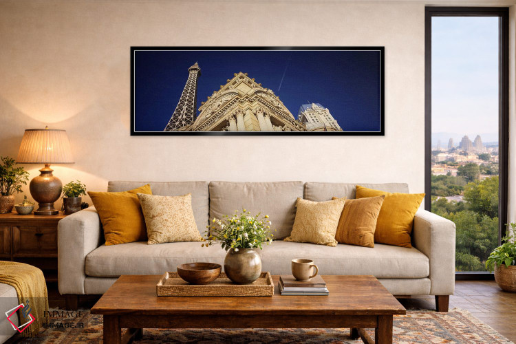 تابلو دکوراتیو Paris Hotel, Las Vegas, Nevada, USA,نمای پایین ساختمانی… اثر پانورامیک ایمجز - D6B