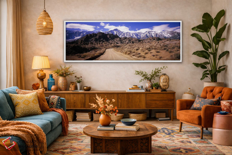 تابلو دکوراتیو Sierra Nevada, California, USA,جاده خاکی در دامنه کوه ن… اثر پانورامیک ایمجز - D1W