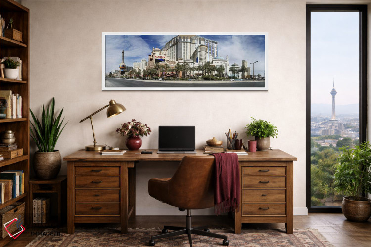 تابلو دکوراتیو Digital Composite of the Las Vegas Strip, Las Vegas, Ne… اثر پانورامیک ایمجز - D1W