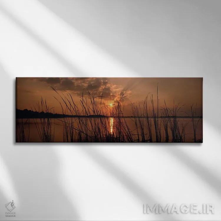 تابلو دکوراتیو Lake Travis, Austin, Texas,غروب آفتاب بر فراز دریاچه، د… اثر پانورامیک ایمجز - نمای روبهرو روی دیوار