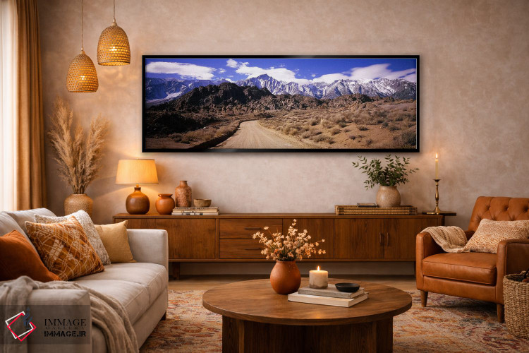تابلو دکوراتیو Sierra Nevada, California, USA,جاده خاکی در دامنه کوه ن… اثر پانورامیک ایمجز - D6B